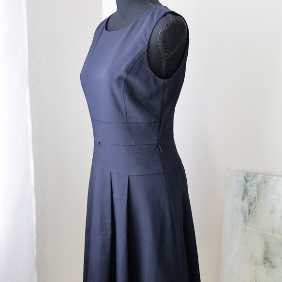 Tommy Hilfiger Navy Blue Cotton Blend  dress size 4 S - Picture 3 of 7